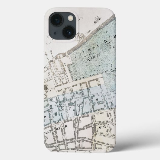 New- York Citykarte, 1728 Case-Mate iPhone Hülle (Rückseite)