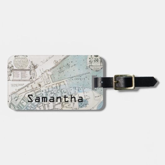 New- York Citykarte, 1728 Gepäckanhänger (Vorderseite horizontal)