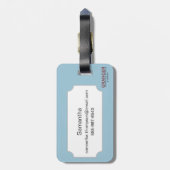 New- York Citykarte, 1728 Gepäckanhänger (Rückseite vertikal)