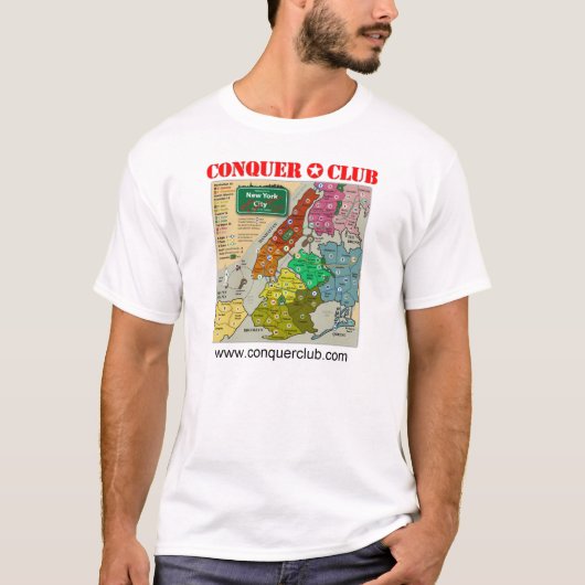 New- York Citykarte T-Shirt (Vorderseite)