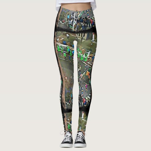 New- York Citymarathon-Läufer 2017 Leggings (Vorderseite)