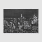 New- York CitynachtSkyline Seidenpapier (Vorderseite)