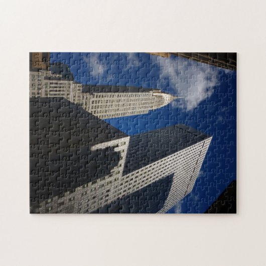 New- York Citypuzzlespiel - Chrysler-Gebäude Puzzle (Horizontal)