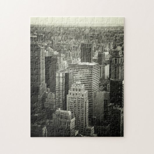New- York Citypuzzlespiel - Schwarzweiss Puzzle (Vertikal)