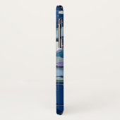 New- York CitySkyline | blaues 3D Case-Mate iPhone Hülle (Hinten/Links)
