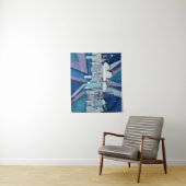 New- York CitySkyline | blaues 3D Wandteppich (Beispiel)