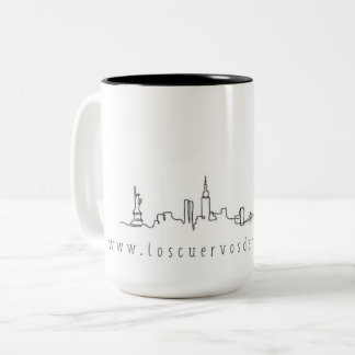 New- York CitySkyline #chick Version Zweifarbige Tasse