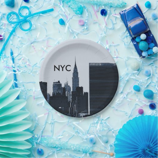 New York Cityskyline-Papier-Teller Pappteller (Party)