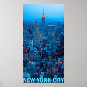 New York Cityskyline-Plakat (Reich-Staat) Poster