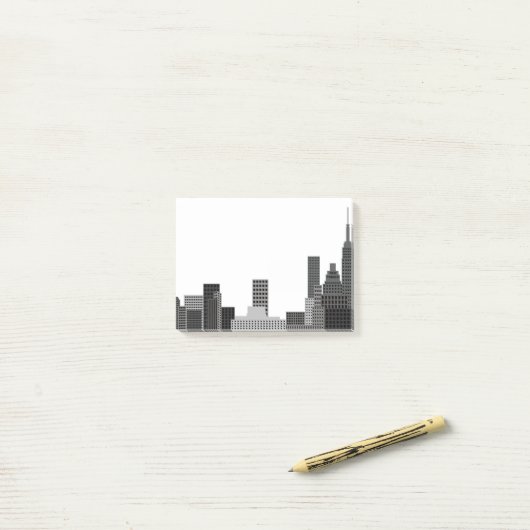 New- York CitySkyline Post-it Klebezettel (Auf Schreibtisch)