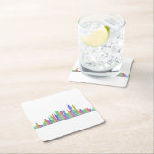 New- York CitySkyline Rechteckiger Pappuntersetzer (Vor Ort)