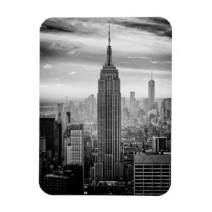 New- York CitySkyline Schwarzweiss Magnet