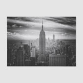 New- York CitySkyline Schwarzweiss Seidenpapier (Vorderseite)
