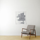 New- York CitySkyline Wandteppich (Beispiel)