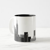 New- York CitySkyline Zweifarbige Tasse (Vorderseite Links)