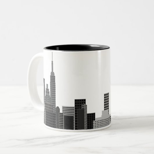 New- York CitySkyline Zweifarbige Tasse (Vorderseite Links)