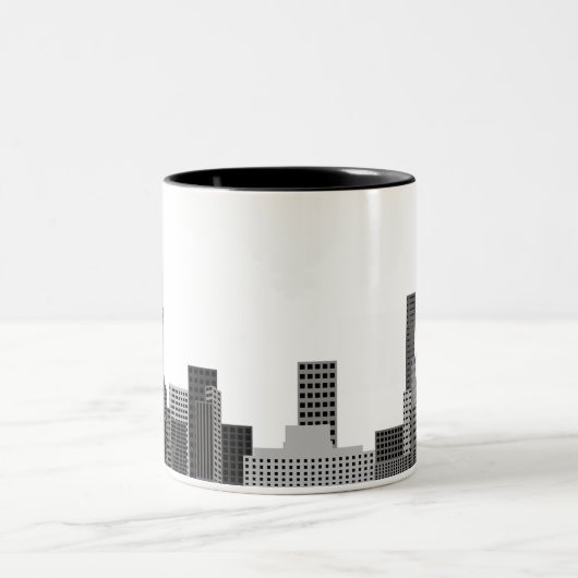 New- York CitySkyline Zweifarbige Tasse (Mittel)