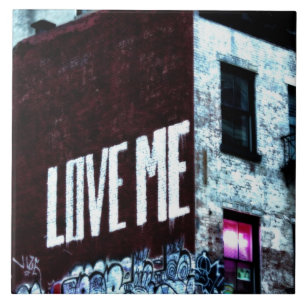 New- York Citystraßegraffiti-Foto Fliese