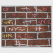 New- York Citystraßegraffiti-Foto Geschenkpapier (Flach)