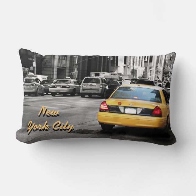 New- York Citystraßengelbtaxi Lendenkissen (Vorderseite)