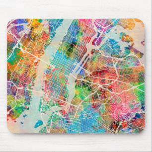 New- York CityStraßenkarte Mousepad