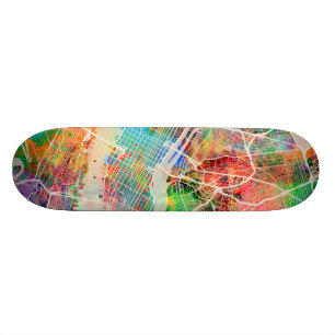 New- York CityStraßenkarte Skateboard