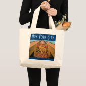 New- York Citytasche Jumbo Stoffbeutel (Vorderseite (Produkt))
