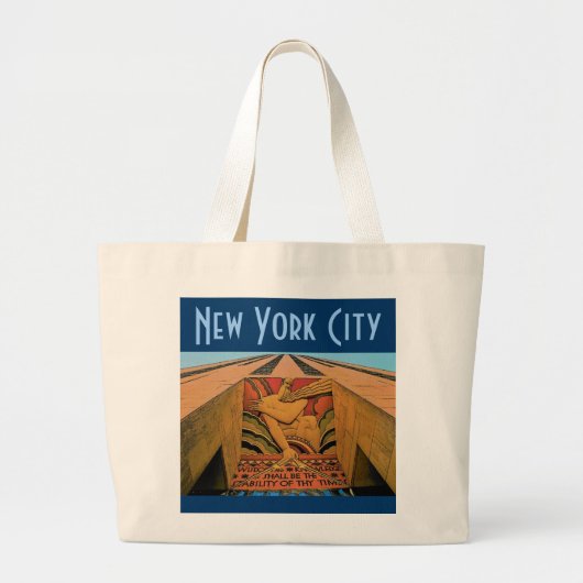 New- York Citytasche Jumbo Stoffbeutel (Vorne)