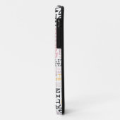 New- York Citytexttypographiemuster Case-Mate iPhone Hülle (Hinten/Links)