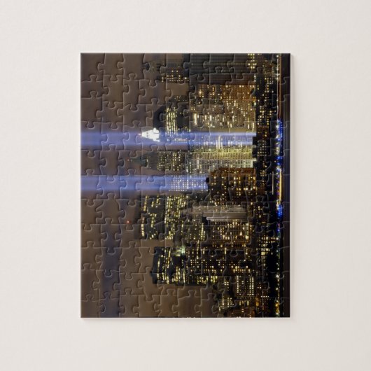 New- York Citytribut im Licht-Puzzlen Puzzle (Vertikal)