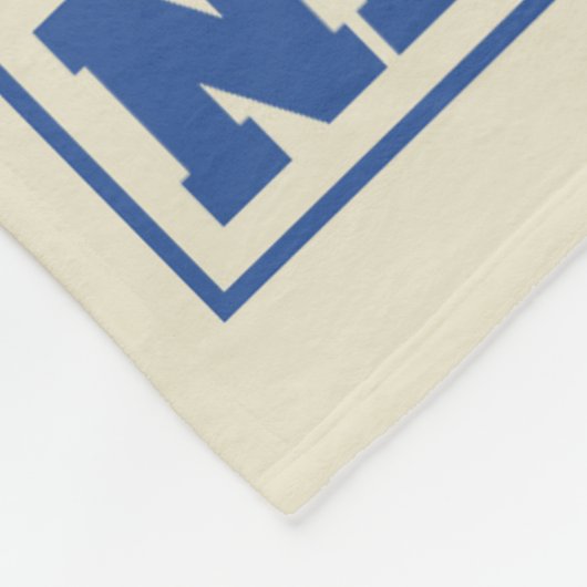 New- York Citytypographie-Plakat Fleecedecke (Ecke)