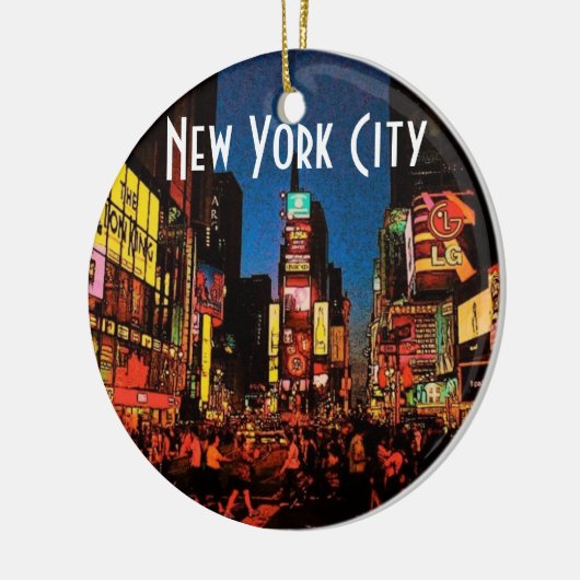 New- York Cityverzierung Keramik Ornament (Links)