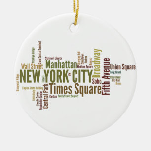 New- York Cityverzierung Keramik Ornament