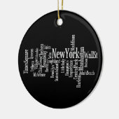 New- York Cityverzierung Keramikornament (Links)