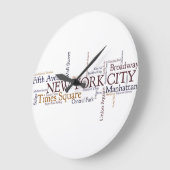 NEW- YORK CITYWanduhr Große Wanduhr (Winkel)