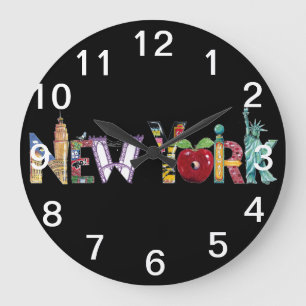 New- York CityWanduhr Große Wanduhr