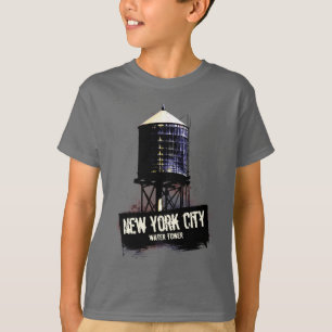 New- York Citywasser-Turm-T-Shirt T-Shirt