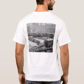 New- York Cityzug auf erhöhter Eisenbahn Yonkers T-Shirt (Rückseite)