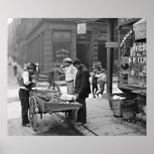 New York Clam Seller in Mulberry Bend 1900 Poster (Vorne)