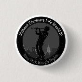 New York Clarinet Player Button (Vorderseite)