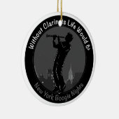 New York Clarinet Player Keramikornament (Rechts)