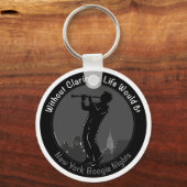 New York Clarinet Player Schlüsselanhänger (Vorderseite)