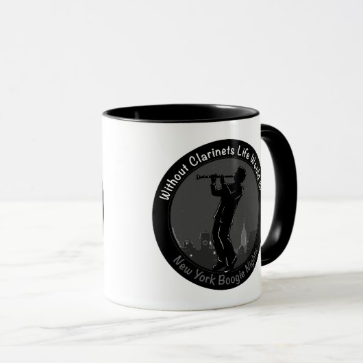 New York Clarinet Player Tasse (VorderseiteRechts)