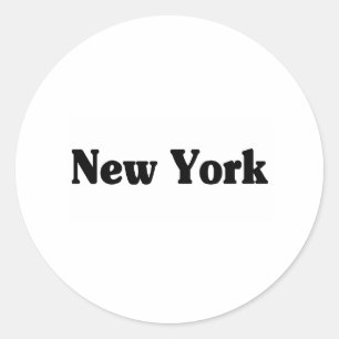 New York Classic Runder Aufkleber