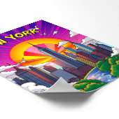 New York Colorful Poster (Ecke)
