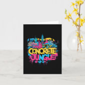 New York Concrete Jungle Karte (Gelbe Blume)