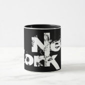 New York - Coole Schwarz-Weiß-Tasse Tasse (Zentrum)