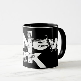 New York - Coole Schwarz-Weiß-Tasse Tasse