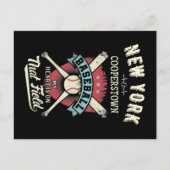 New York Cooperstown Baseball Postkarte (Vorderseite)