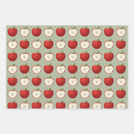 New York Country Apple Hudson Valley Apple Picking Geschenkpapier Set (Vorderseite 3)